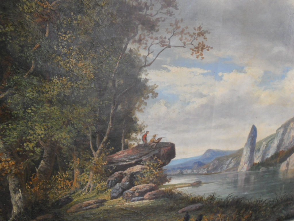 painters in a landscape