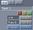 The track controls